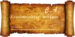 Czechmeiszter Antigon névjegykártya